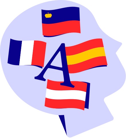 formatio Privatschule – Illustration head-flags